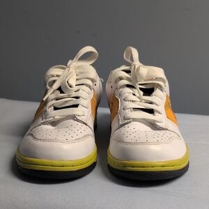 Nike Dunk Low Orange and White Women's Shoes Size 7